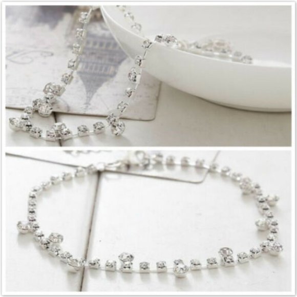 Women's Sexy Crystal Diamond Anklet Ankle Bracelet - Picture 2 of 11